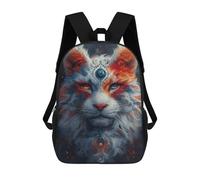 sinyumoney Sac À Dos Imprimé En 3D Pour Enfants 17inch Fantasy Cat Artwork -4 Sac De Voyage Léger Et Tendance Pour L'école Et Les Voyages Des Écoliers