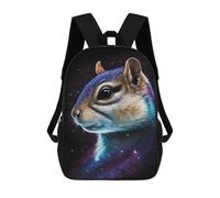 sinyumoney Sac À Dos Imprimé En 3D Pour Enfants 17inch Galactic Chipmunk Portrait Sac De Voyage Léger Et Tendance Pour L'école Et Les Voyages Des Écoliers