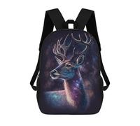 sinyumoney Sac À Dos Imprimé En 3D Pour Enfants 17inch Galactic Deer Art Print-5 Sac De Voyage Léger Et Tendance Pour L'école Et Les Voyages Des Écoliers