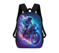 sinyumoney Sac À Dos Imprimé En 3D Pour Enfants 17inch Galactic Motorcycle Adventure Sac De Voyage Léger Et Tendance Pour L'école Et Les Voyages Des Écoliers
