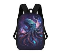 sinyumoney Sac À Dos Imprimé En 3D Pour Enfants 17inch Galactic Octopus Art Print-7 Sac De Voyage Léger Et Tendance Pour L'école Et Les Voyages Des Écoliers