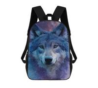 sinyumoney Sac À Dos Imprimé En 3D Pour Enfants 17inch Galactic Wolf Portrait Sac De Voyage Léger Et Tendance Pour L'école Et Les Voyages Des Écoliers