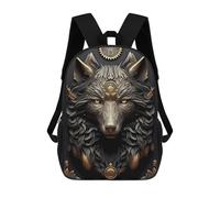 sinyumoney Sac À Dos Imprimé En 3D Pour Enfants 17inch Golden Wolf Sun God Art Sac De Voyage Léger Et Tendance Pour L'école Et Les Voyages Des Écoliers