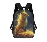 sinyumoney Sac À Dos Imprimé En 3D Pour Enfants 17inch Kitsune Fox Colorfull Sac De Voyage Léger Et Tendance Pour L'école Et Les Voyages Des Écoliers