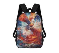 sinyumoney Sac À Dos Imprimé En 3D Pour Enfants 17inch Phoenix Rising Mythical Firebird Artwork -5 Sac De Voyage Léger Et Tendance Pour L'école Et Les Voyages Des Écoliers