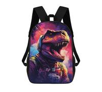 sinyumoney Sac À Dos Imprimé En 3D Pour Enfants 17inch Space Dinosaur Adventure -16 Sac De Voyage Léger Et Tendance Pour L'école Et Les Voyages Des Écoliers