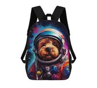 sinyumoney Sac À Dos Imprimé En 3D Pour Enfants 17inch Space Dog Adventure-307 Sac De Voyage Léger Et Tendance Pour L'école Et Les Voyages Des Écoliers