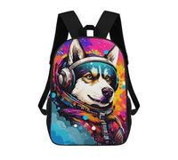 sinyumoney Sac À Dos Imprimé En 3D Pour Enfants 17inch Space Dog Explorer-115 Sac De Voyage Léger Et Tendance Pour L'école Et Les Voyages Des Écoliers