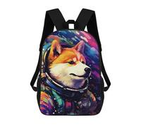 sinyumoney Sac À Dos Imprimé En 3D Pour Enfants 17inch Space Dog Explorer-181 Sac De Voyage Léger Et Tendance Pour L'école Et Les Voyages Des Écoliers