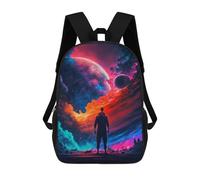 sinyumoney Sac À Dos Imprimé En 3D Pour Enfants 17inch Space Explorer Fantasy Artwork Sac De Voyage Léger Et Tendance Pour L'école Et Les Voyages Des Écoliers