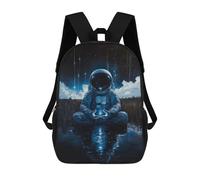sinyumoney Sac À Dos Imprimé En 3D Pour Enfants 17inch Space Explorer's Serenity Sac De Voyage Léger Et Tendance Pour L'école Et Les Voyages Des Écoliers