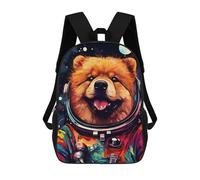 sinyumoney Sac À Dos Imprimé En 3D Pour Enfants 17inch Space Pup Adventure -30 Sac De Voyage Léger Et Tendance Pour L'école Et Les Voyages Des Écoliers