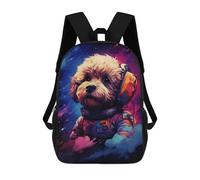 sinyumoney Sac À Dos Imprimé En 3D Pour Enfants 17inch Space Pup Adventure -56 Sac De Voyage Léger Et Tendance Pour L'école Et Les Voyages Des Écoliers