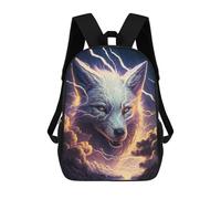 sinyumoney Sac À Dos Imprimé En 3D Pour Enfants 17inch Thundering Wolf Spirit Sac De Voyage Léger Et Tendance Pour L'école Et Les Voyages Des Écoliers