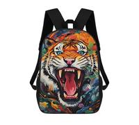 sinyumoney Sac À Dos Imprimé En 3D Pour Enfants 17inch Tiger Roar Wild Energy Sac De Voyage Léger Et Tendance Pour L'école Et Les Voyages Des Écoliers