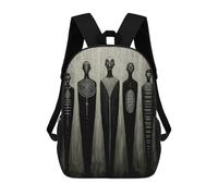 sinyumoney Sac À Dos Imprimé En 3D Pour Enfants Abstract Figures Painting Sac À Dos Scolaire Grande Capacité Pour Les Voyages, Idéal Pour Les Garçons Du Primaire Et Du Collège 17inch