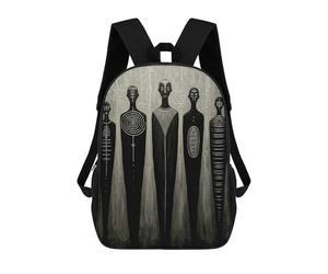 sinyumoney Sac À Dos Imprimé En 3D Pour Enfants Abstract Figures Painting Sac À Dos Scolaire Grande Capacité Pour Les Voyages, Idéal Pour Les Garçons Du Primaire Et Du Collège 17inch