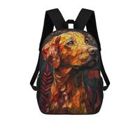 sinyumoney Sac À Dos Imprimé En 3D Pour Enfants Abstract Labrador Dog Sac D'école Léger Et Tendance Pour Les Voyages Et Les Études 17inch