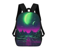 sinyumoney Sac À Dos Imprimé En 3D Pour Enfants Abstract Synthwave Scene Sacs À Dos De Jour, Cartable, Sac À Dos Tendance, Sacs À Dos Décontractés Pour Écoliers Et Écolières 17inch