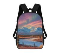 sinyumoney Sac À Dos Imprimé En 3D Pour Enfants Alaska's Winter Wonderland, Sac À Dos Tendance Pour L'école, Les Voyages Et Les Loisirs 17inch, Grand Sac À Dos De Jour Pour Garçons Et Filles