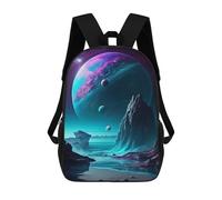 sinyumoney Sac À Dos Imprimé En 3D Pour Enfants Alien Planet Landscape -13, Sac À Dos Tendance Pour L'école, Les Voyages Et Les Loisirs, Grand Sac À Dos Pour Garçons Et Filles 17inch