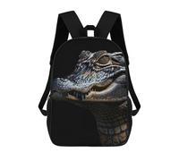 sinyumoney Sac À Dos Imprimé En 3D Pour Enfants Alligator Sac D'école Léger Et Tendance Pour Les Voyages Et Les Études 17inch