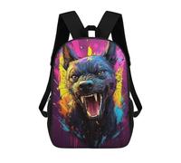 sinyumoney Sac À Dos Imprimé En 3D Pour Enfants Angry Colorful Dog, Sac À Dos Tendance Pour L'école, Les Voyages Et Les Loisirs, Grand Sac À Dos Pour Garçons Et Filles 17inch