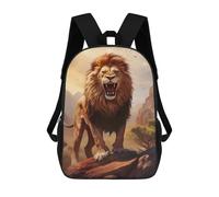 sinyumoney Sac À Dos Imprimé En 3D Pour Enfants Angry Wild Lion Sacs À Dos De Jour, Cartable, Sac À Dos Tendance, Sacs À Dos Décontractés Pour Écoliers Et Écolières 17inch
