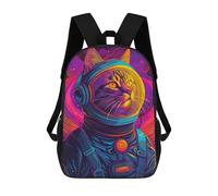 sinyumoney Sac À Dos Imprimé En 3D Pour Enfants Astronaut Space Cat Animal, Sac À Dos Tendance Pour L'école, Les Voyages Et Les Loisirs, Grand Sac À Dos Pour Garçons Et Filles 17inch