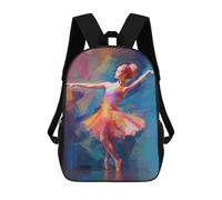 sinyumoney Sac À Dos Imprimé En 3D Pour Enfants Ballet Dancer Fauvism Style Sac D'école Léger Et Tendance Pour Les Voyages Et Les Études 17inch