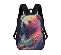 sinyumoney Sac À Dos Imprimé En 3D Pour Enfants Bear Cute Sac D'école Léger Et Tendance Pour Les Voyages Et Les Études 17inch