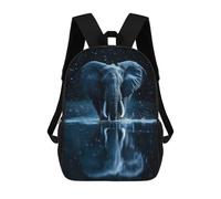 sinyumoney Sac À Dos Imprimé En 3D Pour Enfants Beautiful Magical Elephant Sac D'école Léger Et Tendance Pour Les Voyages Et Les Études 17inch