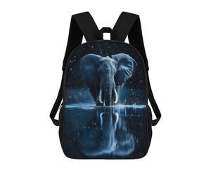sinyumoney Sac À Dos Imprimé En 3D Pour Enfants Beautiful Magical Elephant Sac D'école Léger Et Tendance Pour Les Voyages Et Les Études 17inch