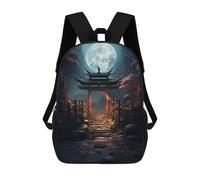 sinyumoney Sac À Dos Imprimé En 3D Pour Enfants Beautiful Torri Gate Moon Sac À Dos Scolaire Grande Capacité Pour Les Voyages, Idéal Pour Les Garçons Du Primaire Et Du Collège 17inch