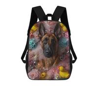 sinyumoney Sac À Dos Imprimé En 3D Pour Enfants Belgian Malinois Dog, Sac À Dos Tendance Pour L'école, Les Voyages Et Les Loisirs, Grand Sac À Dos Pour Garçons Et Filles 17inch