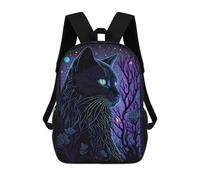 sinyumoney Sac À Dos Imprimé En 3D Pour Enfants Black Light Cat 22, Sac À Dos Tendance Pour L'école, Les Voyages Et Les Loisirs, Grand Sac À Dos Pour Garçons Et Filles 17inch
