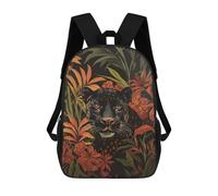 sinyumoney Sac À Dos Imprimé En 3D Pour Enfants Black Panther in Jungle Sac D'école Léger Et Tendance Pour Les Voyages Et Les Études 17inch