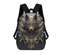 sinyumoney Sac À Dos Imprimé En 3D Pour Enfants Black Wolf Head Art Deco, Sac À Dos Tendance Pour L'école, Les Voyages Et Les Loisirs 17inch, Grand Sac À Dos De Jour Pour Garçons Et Filles