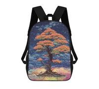 sinyumoney Sac À Dos Imprimé En 3D Pour Enfants Bonsai Inspired Fantasy La Sac D'école Léger Et Tendance Pour Les Voyages Et Les Études 17inch