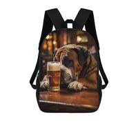 sinyumoney Sac À Dos Imprimé En 3D Pour Enfants Brewsky Beer Dog, Sac À Dos Tendance Pour L'école, Les Voyages Et Les Loisirs, Grand Sac À Dos Pour Garçons Et Filles 17inch