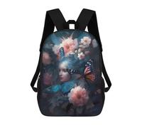 sinyumoney Sac À Dos Imprimé En 3D Pour Enfants Butterfly Darling Sac D'école Léger Et Tendance Pour Les Voyages Et Les Études 17inch