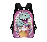 sinyumoney Sac À Dos Imprimé En 3D Pour Enfants Candy Cupcake Dino Sac À Dos Scolaire Pour Garçons Et Filles, Sac D'école Primaire, Sac À Livres Pour Adolescents 17inch