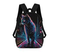 sinyumoney Sac À Dos Imprimé En 3D Pour Enfants Cat Through The System Sac À Dos Scolaire Pour Garçons Et Filles, Sac D'école Primaire, Sac À Livres Pour Adolescents 17inch