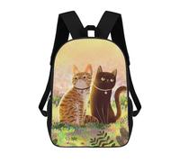 sinyumoney Sac À Dos Imprimé En 3D Pour Enfants Cats in The Garden, Sac À Dos Tendance Pour L'école, Les Voyages Et Les Loisirs 17inch, Grand Sac À Dos De Jour Pour Garçons Et Filles