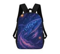 sinyumoney Sac À Dos Imprimé En 3D Pour Enfants Celestial Whale Constellation in Space, Sac À Dos Tendance Pour L'école, Les Voyages Et Les Loisirs, Grand Sac À Dos Pour Garçons Et Filles 17inch