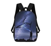 sinyumoney Sac À Dos Imprimé En 3D Pour Enfants Celestial Whale, Sac À Dos Tendance Pour L'école, Les Voyages Et Les Loisirs, Grand Sac À Dos Pour Garçons Et Filles 17inch
