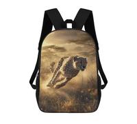 sinyumoney Sac À Dos Imprimé En 3D Pour Enfants Cheetah Running in Savannah -1, Sac À Dos Tendance Pour L'école, Les Voyages Et Les Loisirs 17inch, Grand Sac À Dos De Jour Pour Garçons Et Filles
