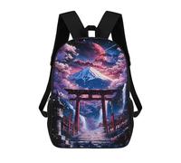 sinyumoney Sac À Dos Imprimé En 3D Pour Enfants Cherry Dream Torii Gate Sac À Dos Scolaire Grande Capacité Pour Les Voyages, Idéal Pour Les Garçons Du Primaire Et Du Collège 17inch