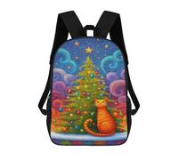 sinyumoney Sac À Dos Imprimé En 3D Pour Enfants Christmas Cat Decorations-1, Sac À Dos Tendance Pour L'école, Les Voyages Et Les Loisirs 17inch, Grand Sac À Dos De Jour Pour Garçons Et Filles