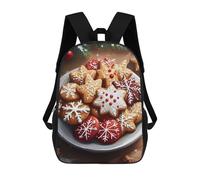sinyumoney Sac À Dos Imprimé En 3D Pour Enfants Christmas Cookies Sac À Dos Scolaire Grande Capacité Pour Les Voyages, Idéal Pour Les Garçons Du Primaire Et Du Collège 17inch